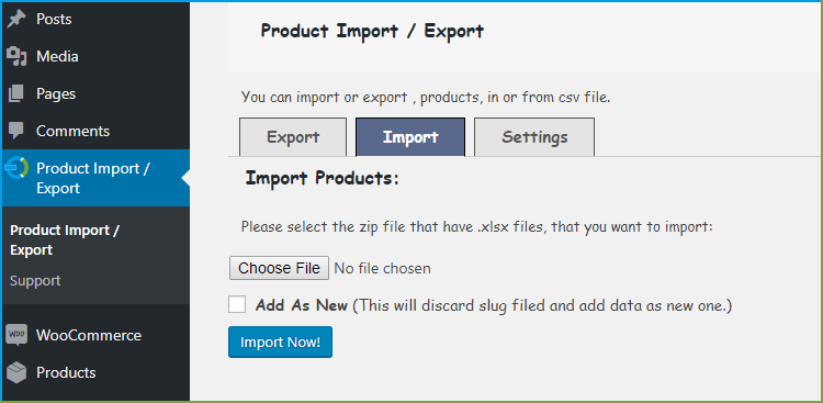 WooCommerce Product Import Plugin