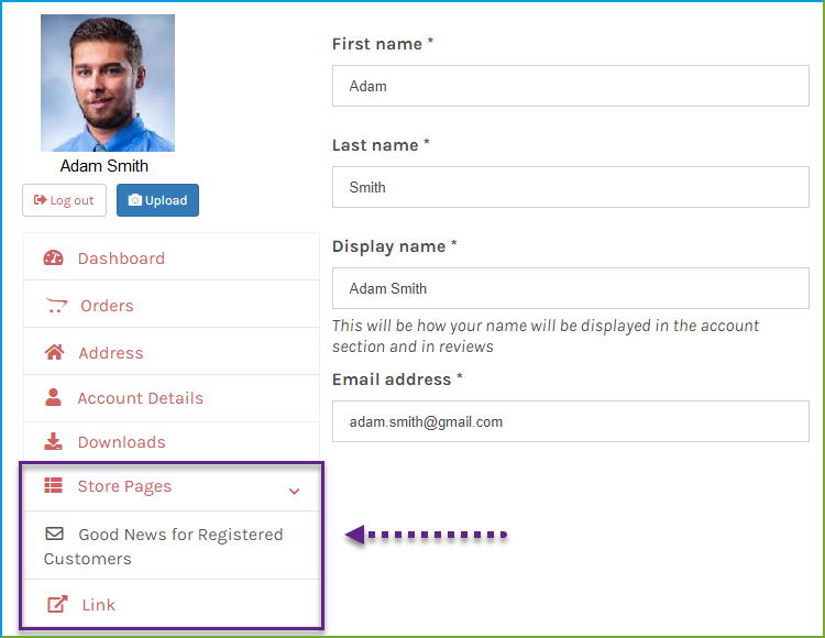 WooCommerce custom Account page plugin