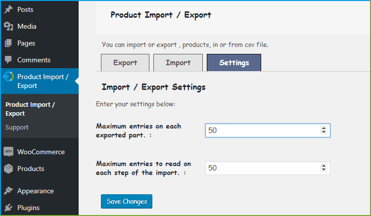 WooCommerce product import plugin