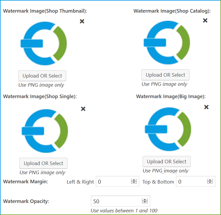 Configure Image Watermark to Your Accordingly