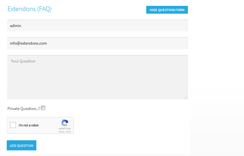 This is how you can enable questions!