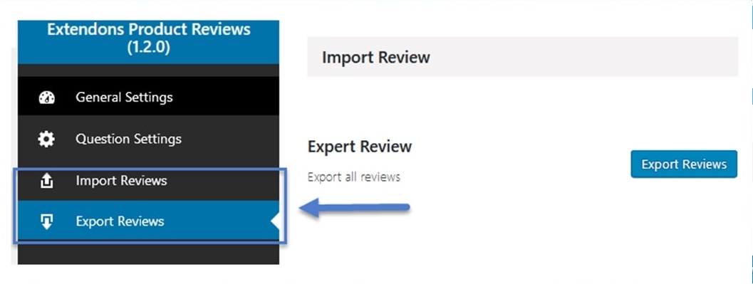 Import and Export Product Reviews