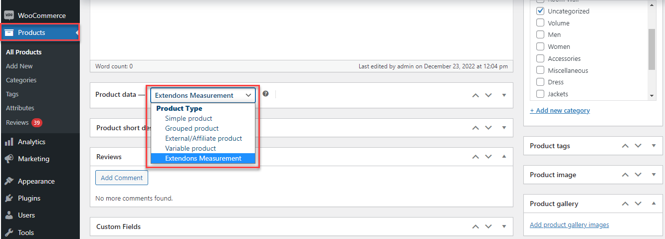 Confuguration of WooCommerce measurement price calculator