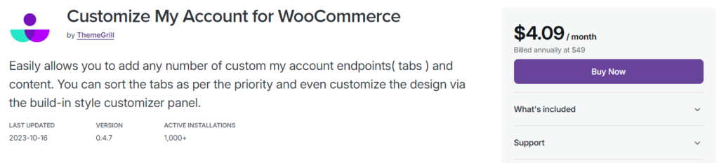 Customize My Account for WooCommerce