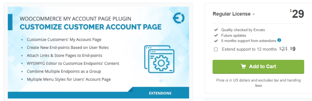 WooCommerce My Account Page Plugin