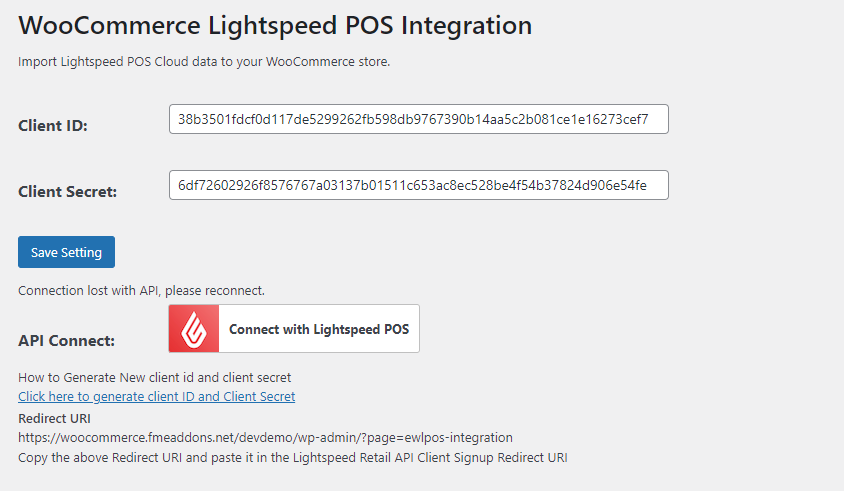 WooCommerce lightspeed integration - multiple stores